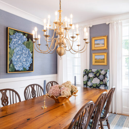 Nautique Cape Cod Chatham Interior Design Project - Dining Room