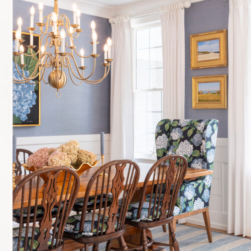 Nautique Cape Cod Chatham Interior Design Project - Dining