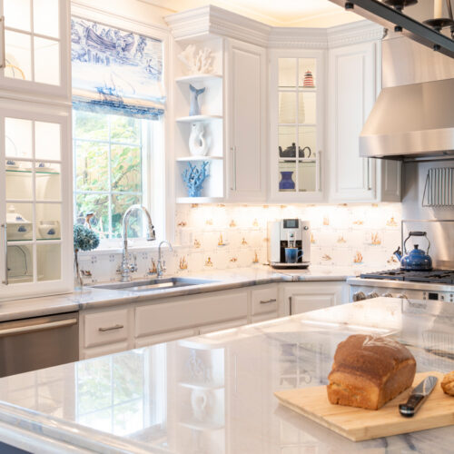 Nautique Cape Cod Chatham Interior Design Project - Kitchen