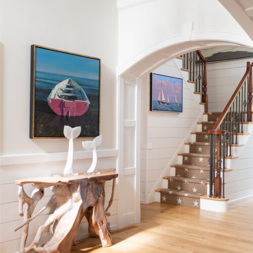 Nautique Cape Cod Chatham Interior Design Project - Foyer