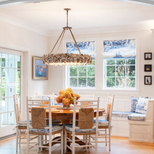 Nautique Cape Cod Chatham Interior Design Project - Dining Area