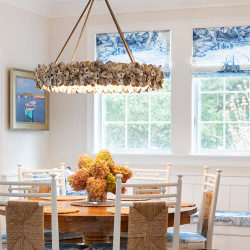 Nautique Cape Cod Chatham Interior Design Project - Dining Area