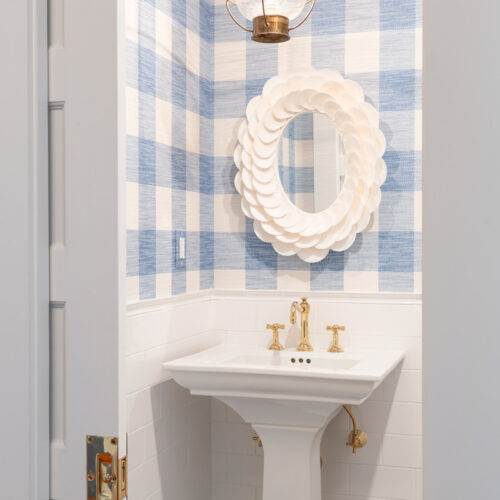 Nautique Cape Cod Interior Design Project Harwich Port - Powder Room