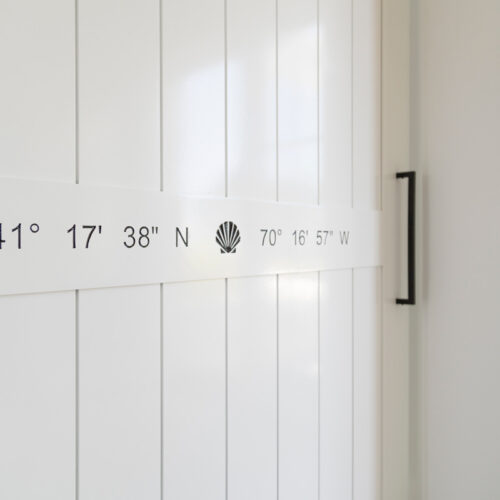 Nautique Cape Cod Interior Design Project Hyannis Port - Custom Door Coordinates
