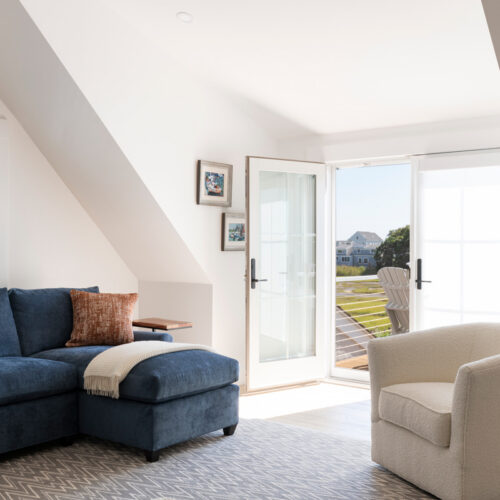 Nautique Cape Cod Interior Design Project Hyannis Port - Family Room
